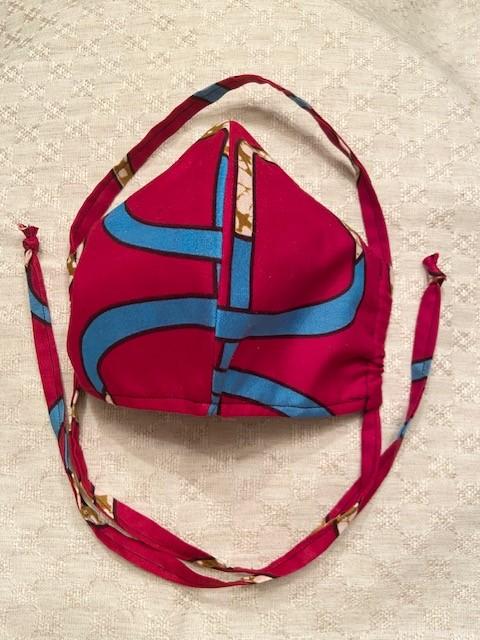 Washable 100% Cotton Face Mask with Nose Wire & Filter Pocket