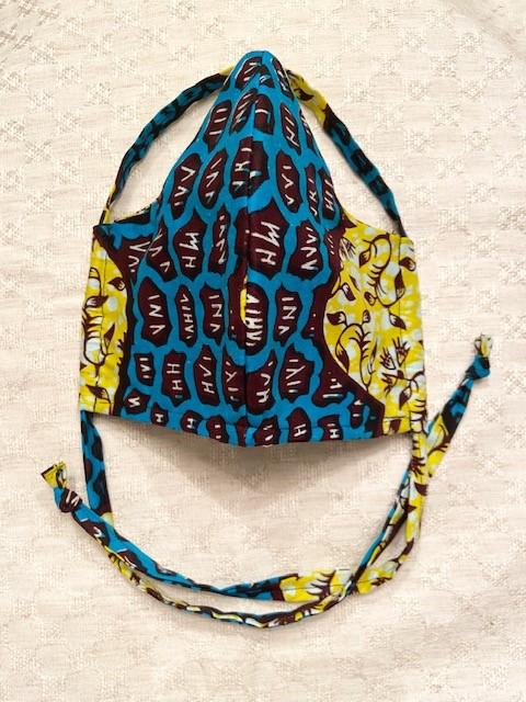 Washable 100% Cotton Face Mask with Nose Wire & Filter Pocket