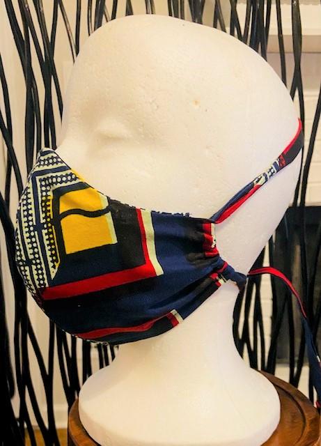 Washable 100% Cotton Face Mask with Nose Wire & Filter Pocket